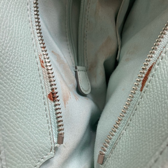 Authentic Coach spring tote sea foam green with matching wallet - Picture 5 of 10